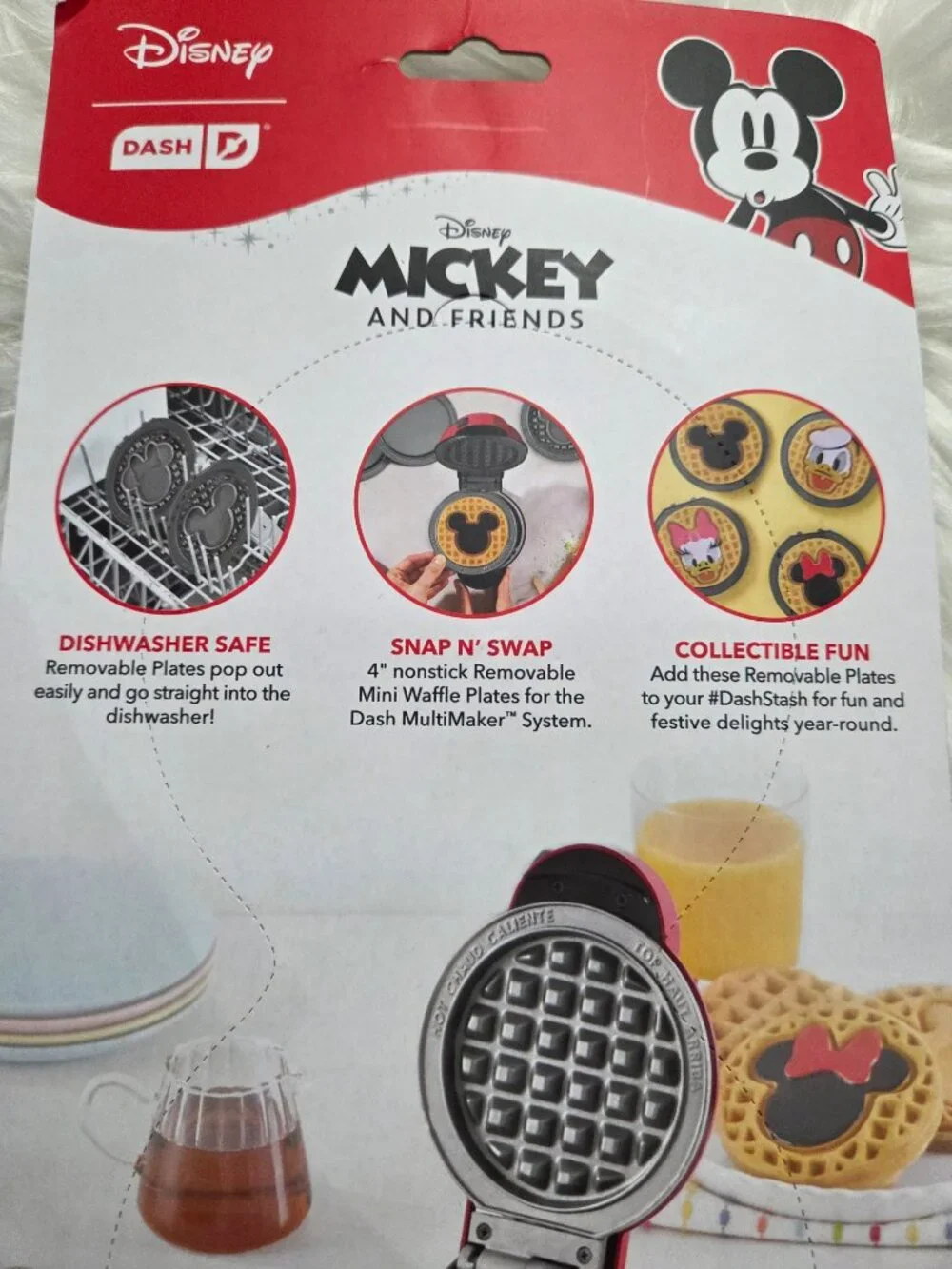 Mickey & Minnie Mouse Removable Plate Set for the MultiMaker Mini Maker